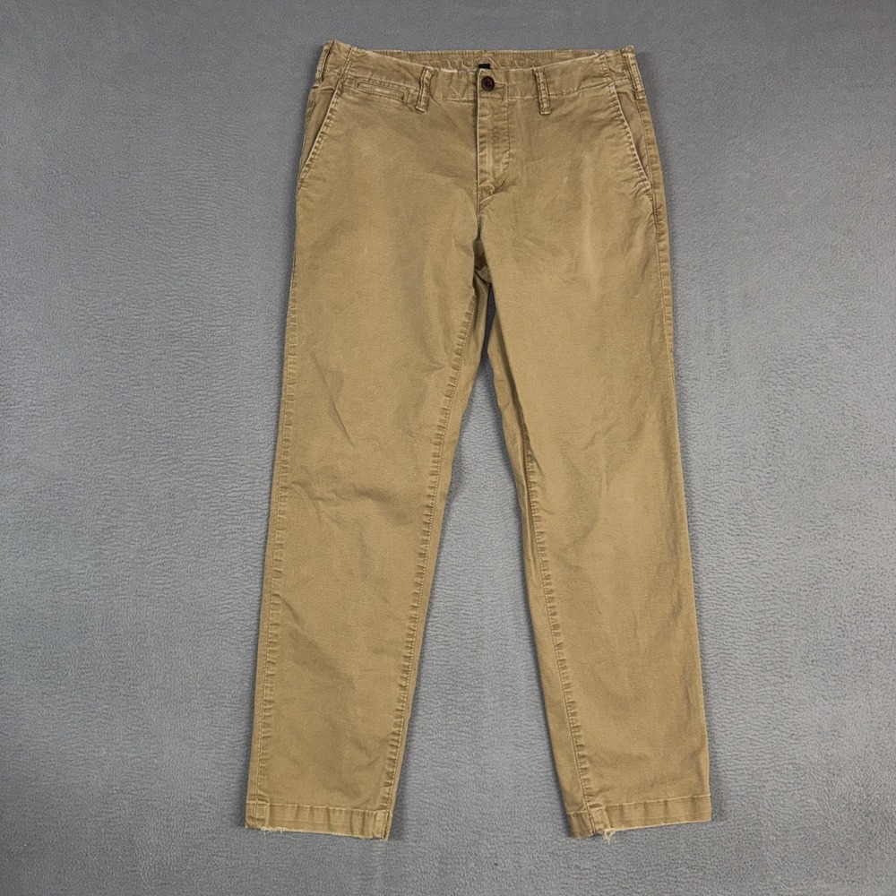 American Eagle Pants Mens 30x32 (Fit 30x30) Brown Original Straight Cotton Chino